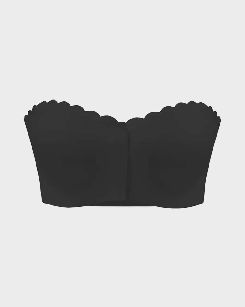 Leopard Print Bra - Strapless, Front Closure