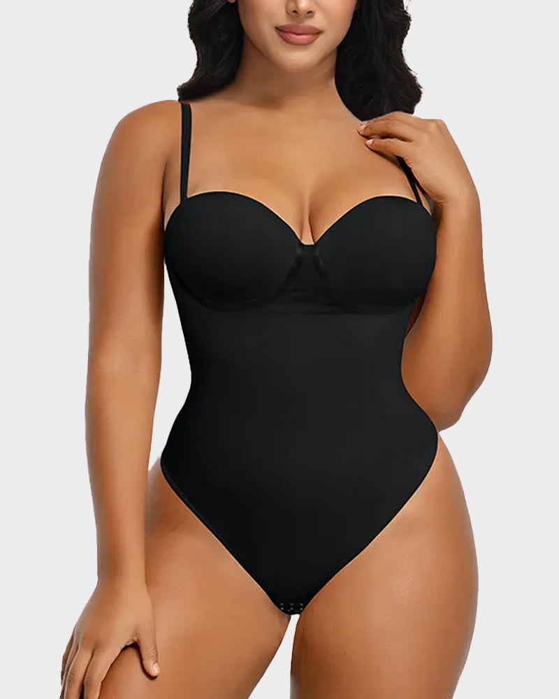 Lace-Up Shapewear Bodysuit