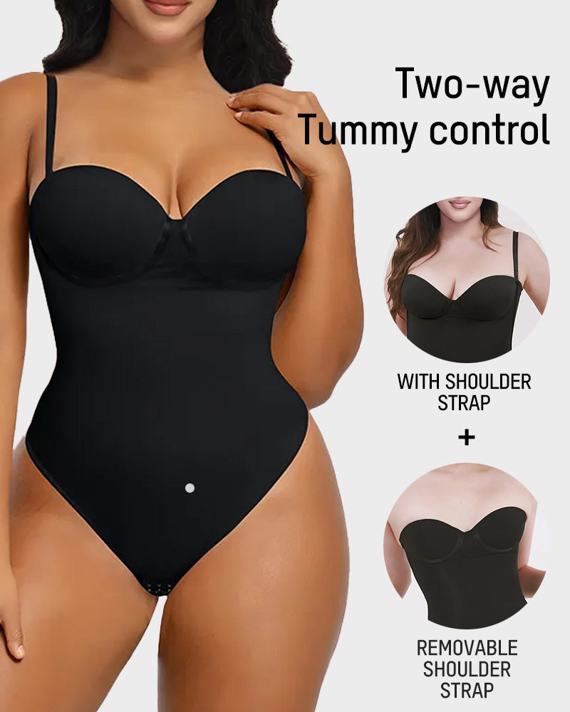 Lace-Up Shapewear Bodysuit