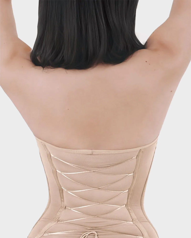 Lace-Up Shapewear Bodysuit