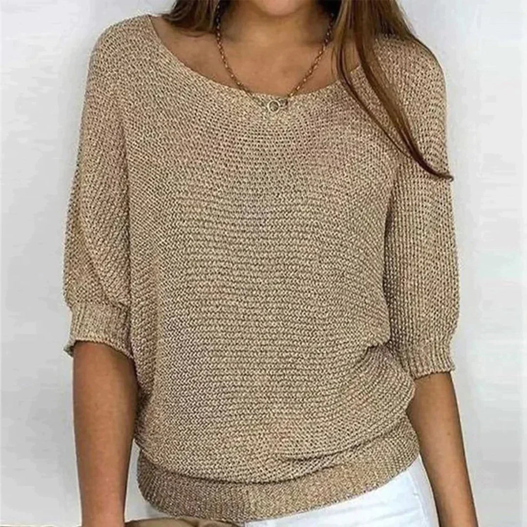 Women’s Casual Knit Batwing Sleeve Top