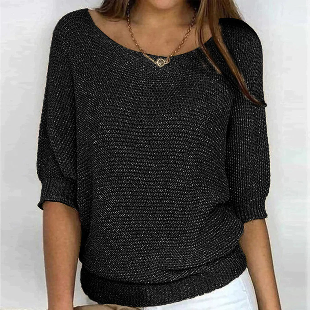Women’s Casual Knit Batwing Sleeve Top