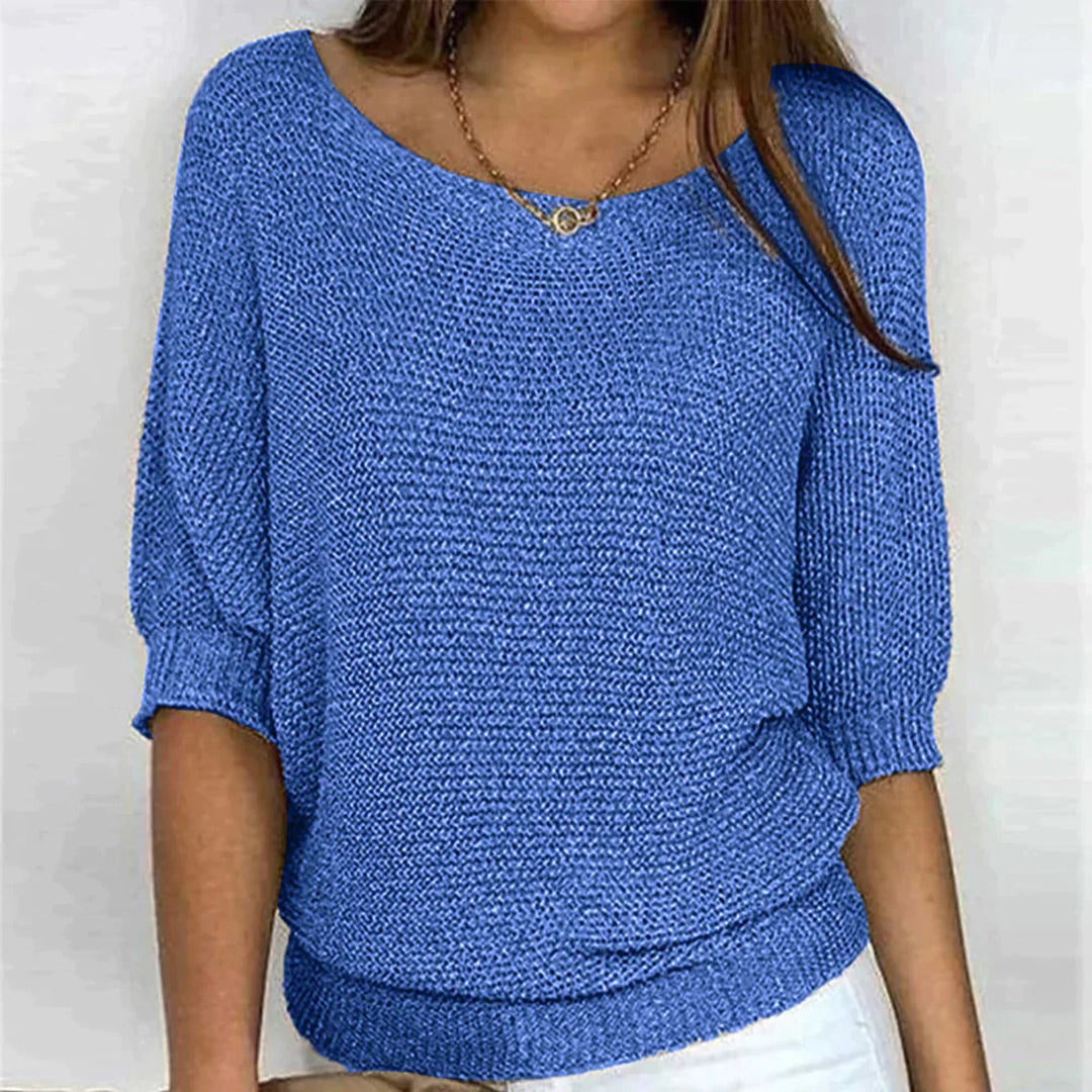 Women’s Casual Knit Batwing Sleeve Top