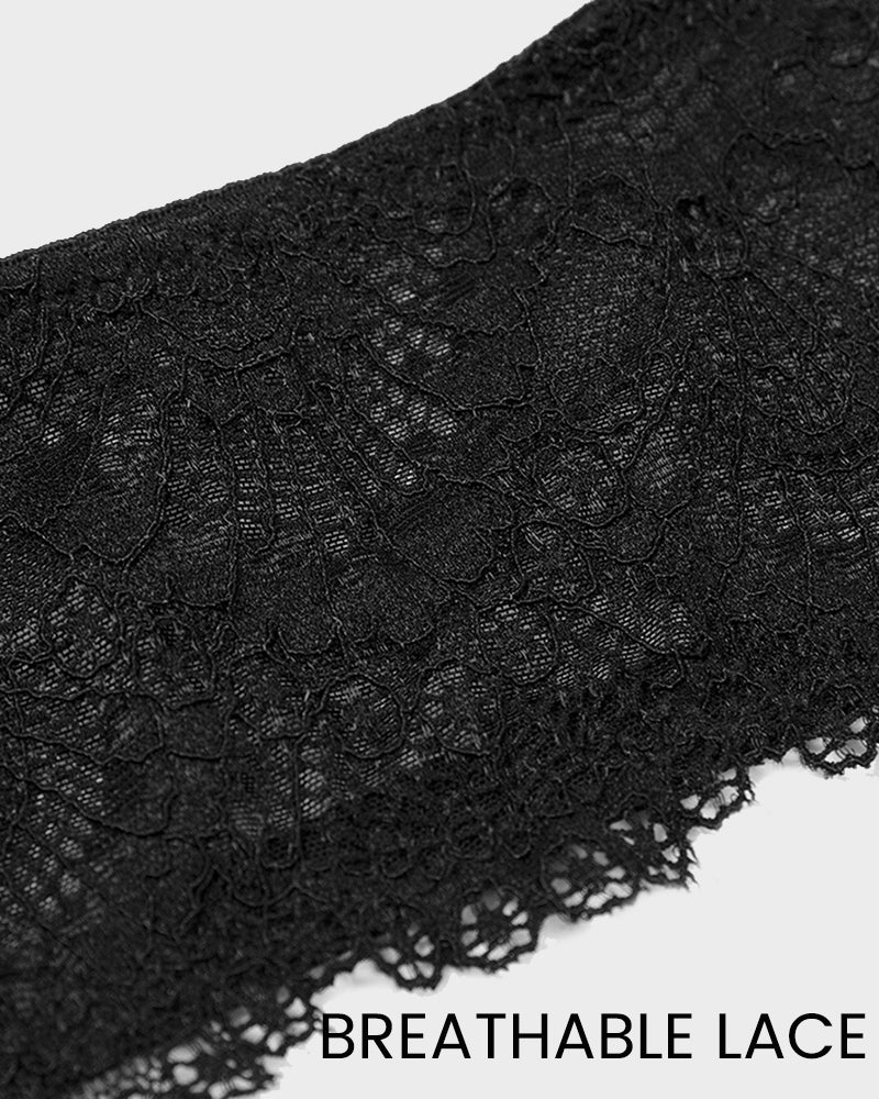 Lace Strappy Bra - Elegant Supportive Comfort