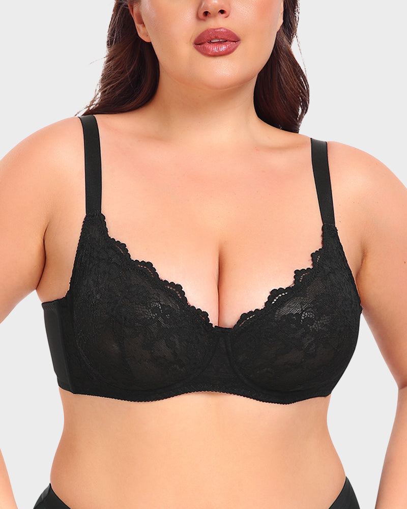 Lace Push-Up Bra - Elegant, Supportive, Comfortable