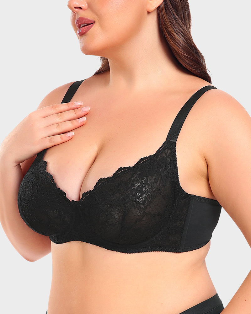 Lace Push-Up Bra - Elegant, Supportive, Comfortable