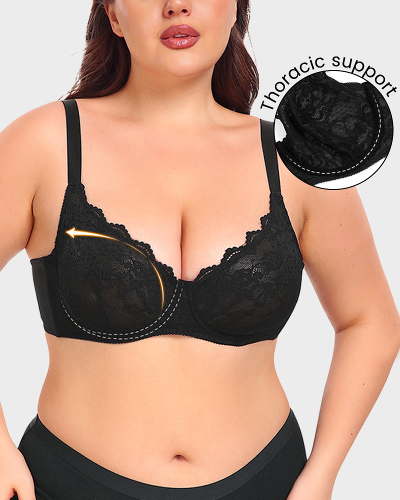 Lace Push-Up Bra - Elegant, Supportive, Comfortable