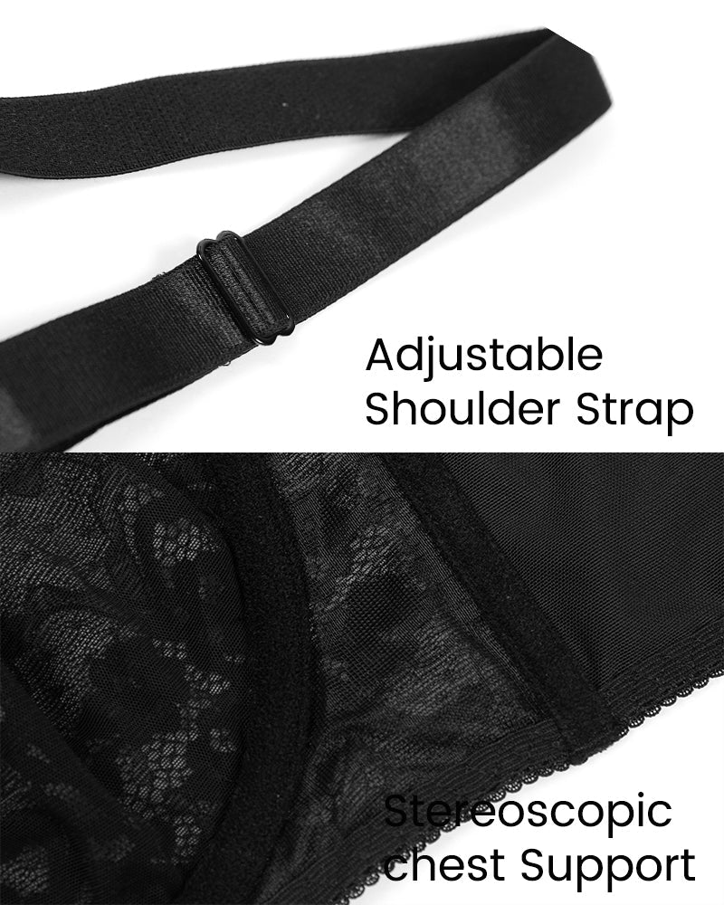 Lace Push-Up Bra - Elegant, Supportive, Comfortable
