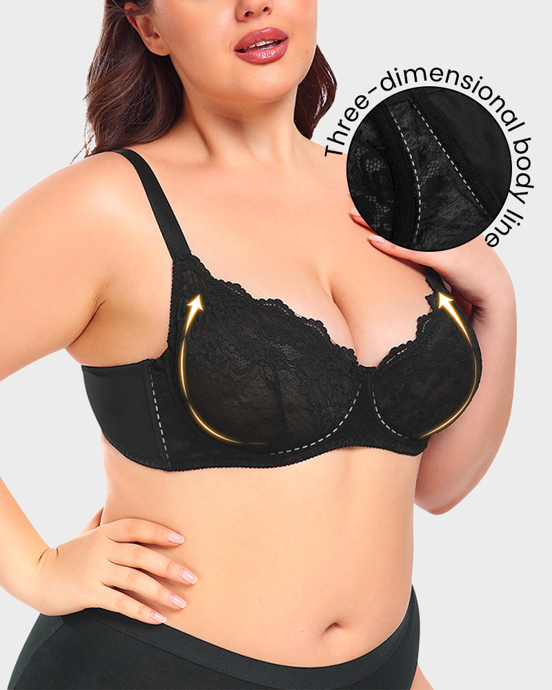 Lace Push-Up Bra - Elegant, Supportive, Comfortable