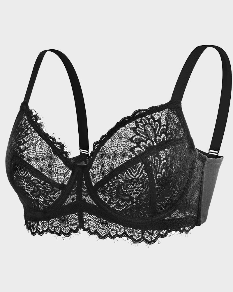 Lace Push-Up Bra - Unlined Comfort