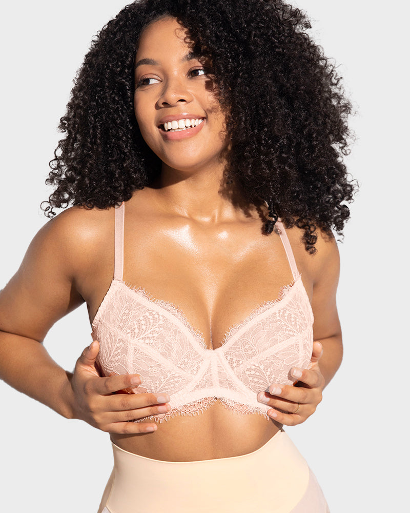 Lace Push-Up Bra - Unlined Comfort