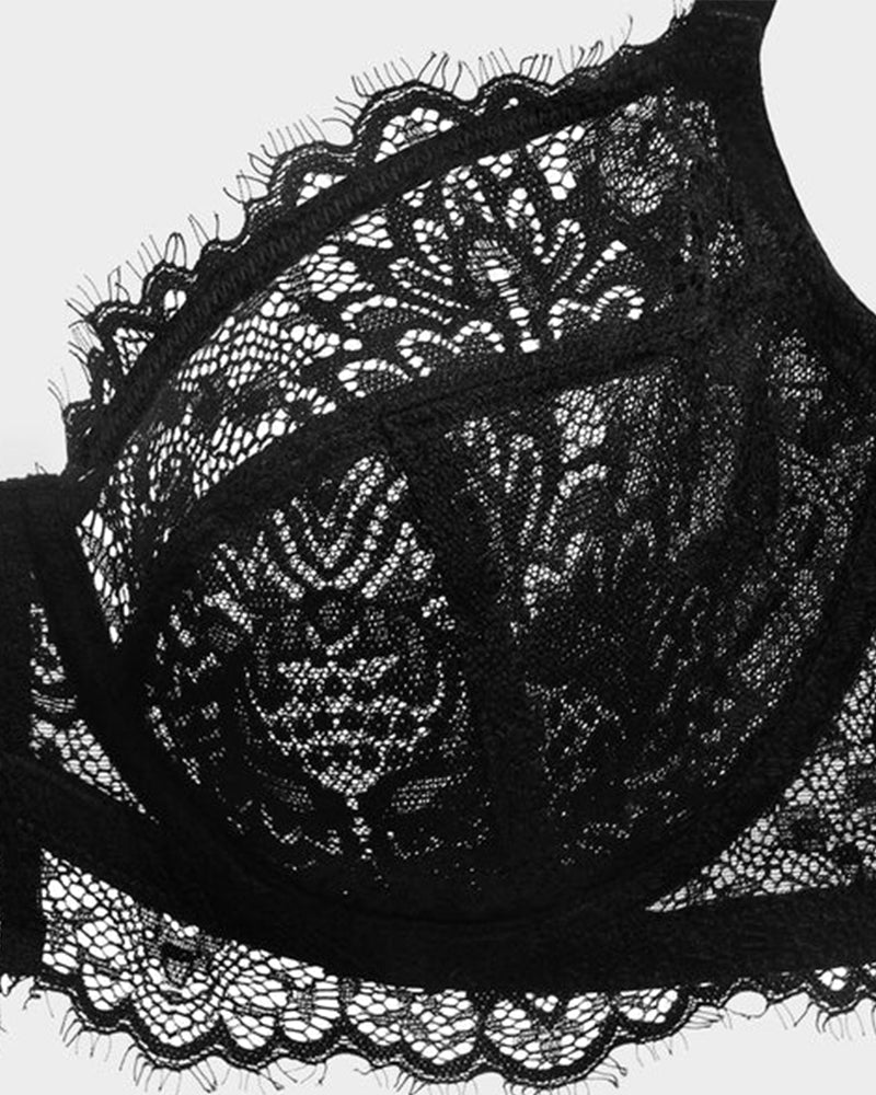 Lace Push-Up Bra - Unlined Comfort