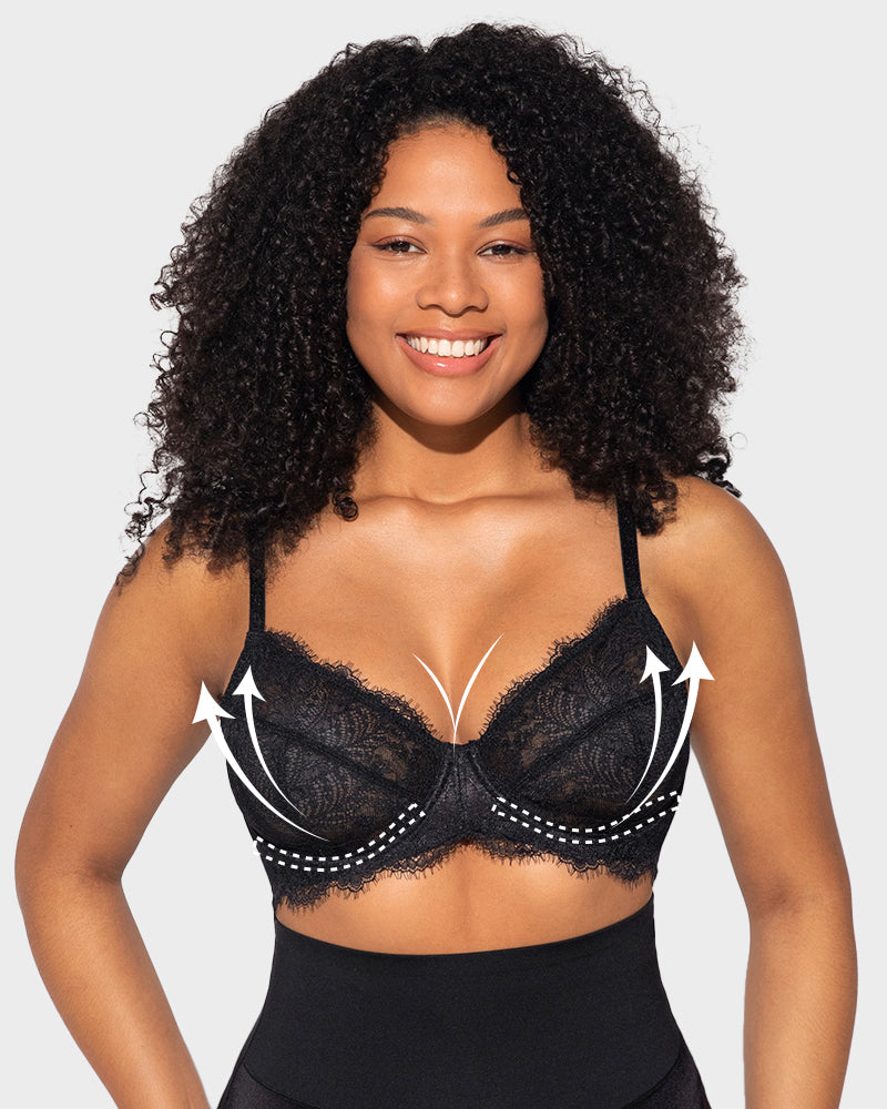 Lace Push-Up Bra - Unlined Comfort