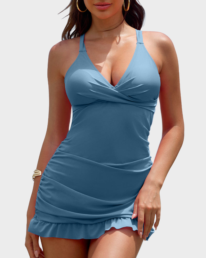 Cross-Back Swimsuit - Stylish, Comfortable, Chic