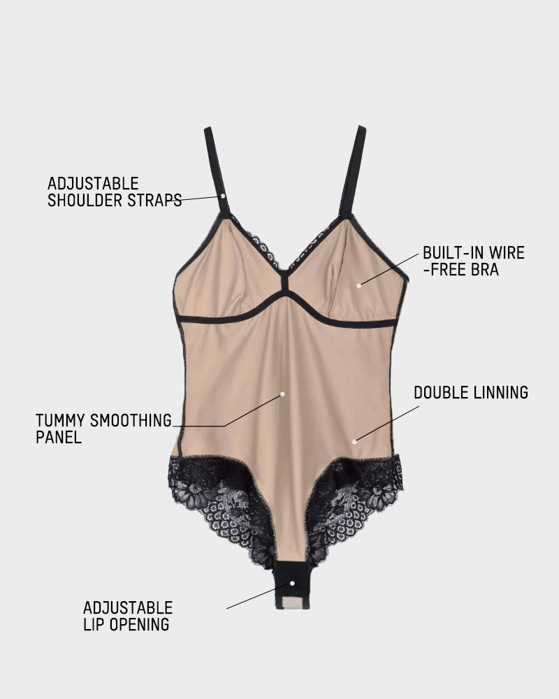Lace Thong Bodysuit - Sexy Sculpting Design