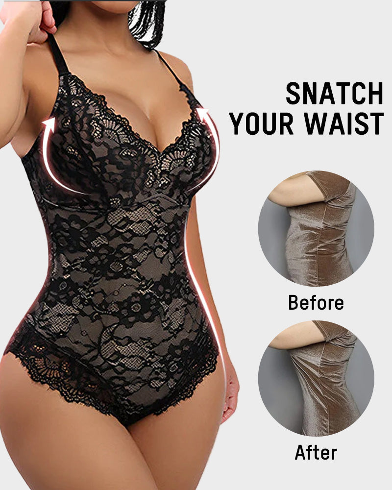 Lace Thong Bodysuit - Sexy Sculpting Design