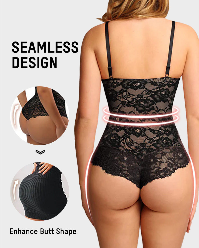 Lace Thong Bodysuit - Sexy Sculpting Design
