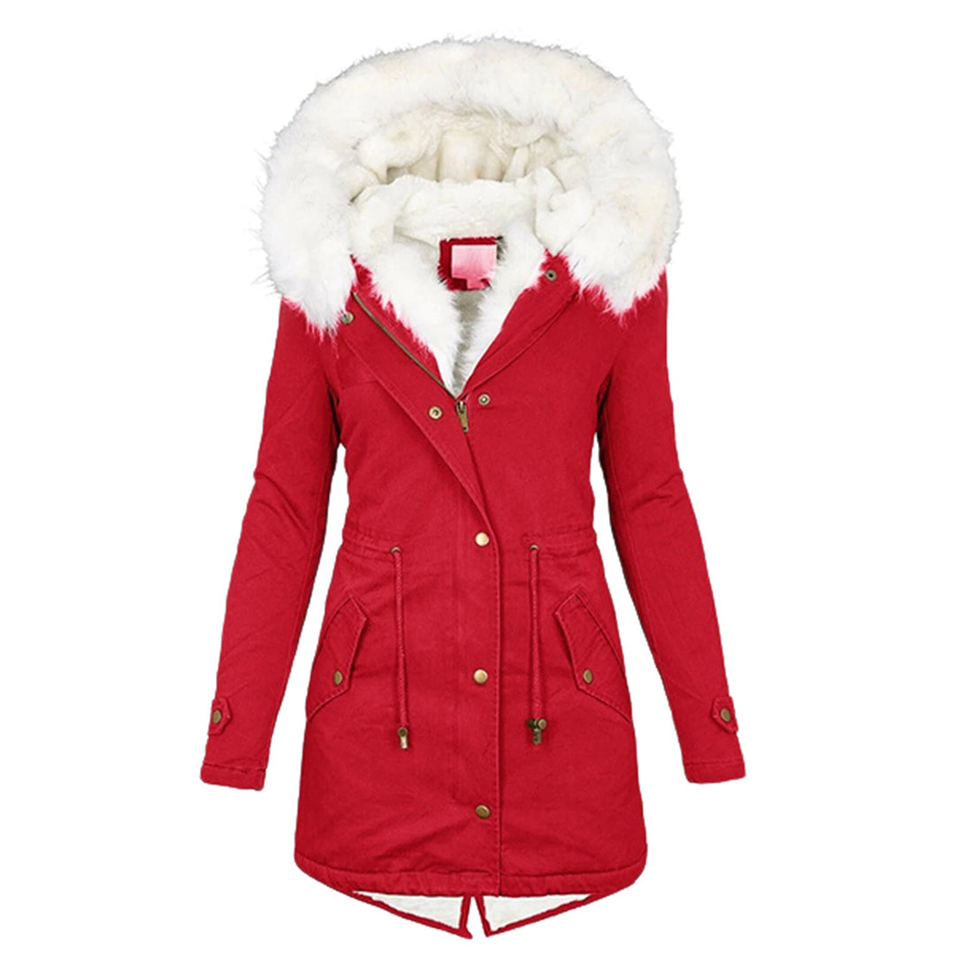 Women’s Winter Parka Coat with Faux Fur Hood