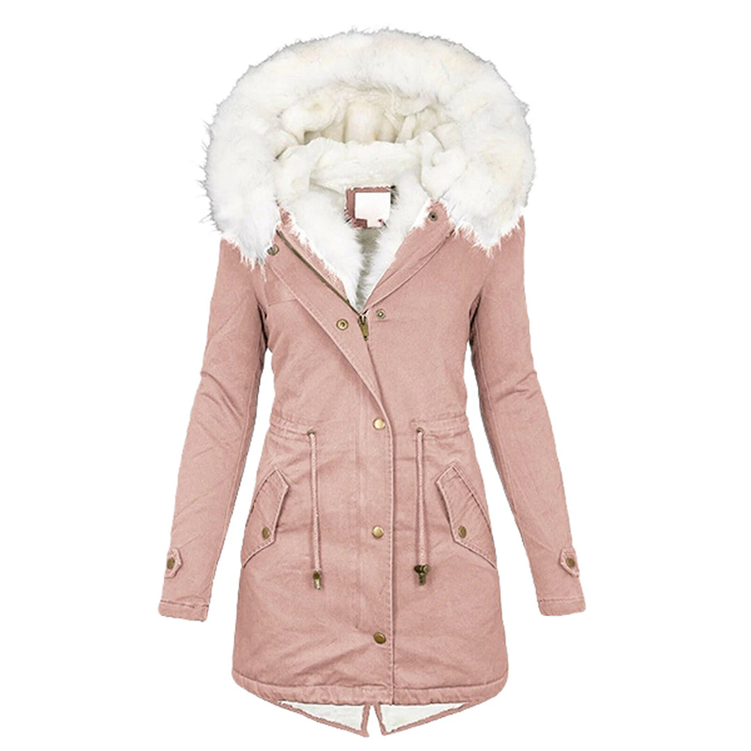 Women’s Winter Parka Coat with Faux Fur Hood