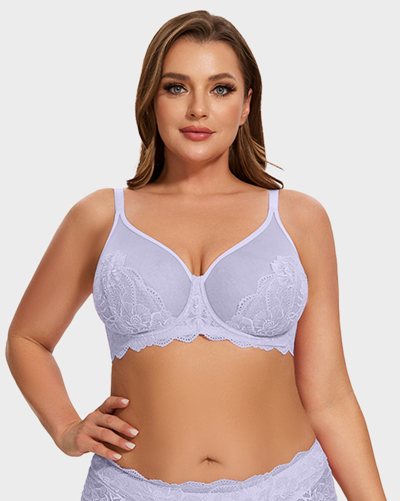 Lace Minimizer Bra - Full Coverage Comfort