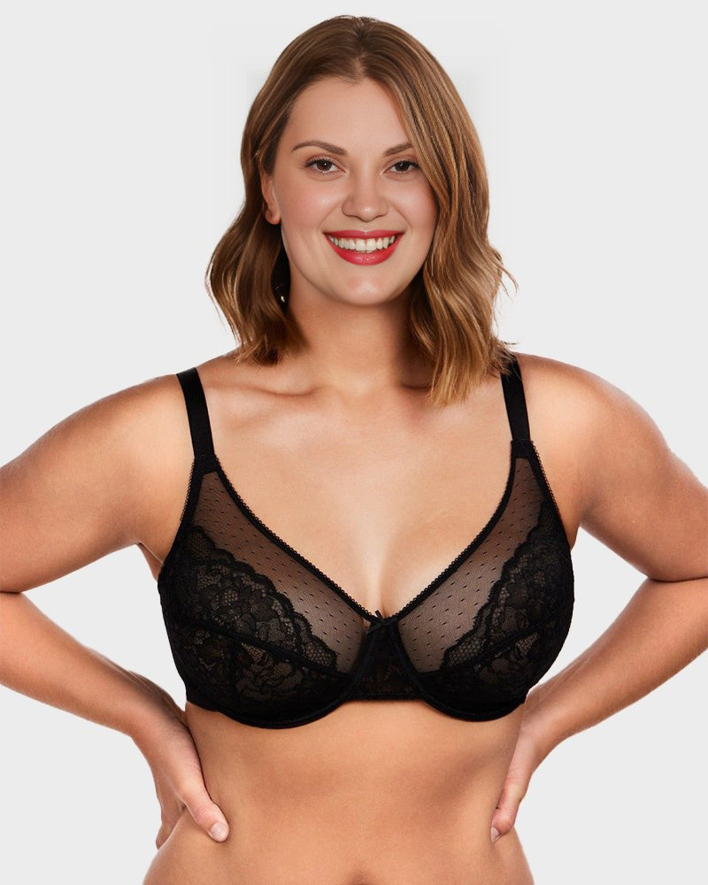 Lace Minimizer Bra - Full Support Comfort