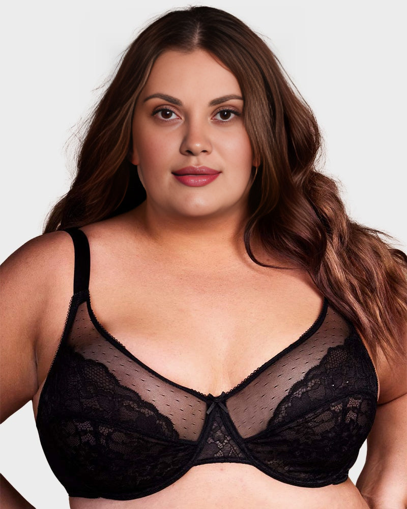Lace Minimizer Bra - Full Support Comfort