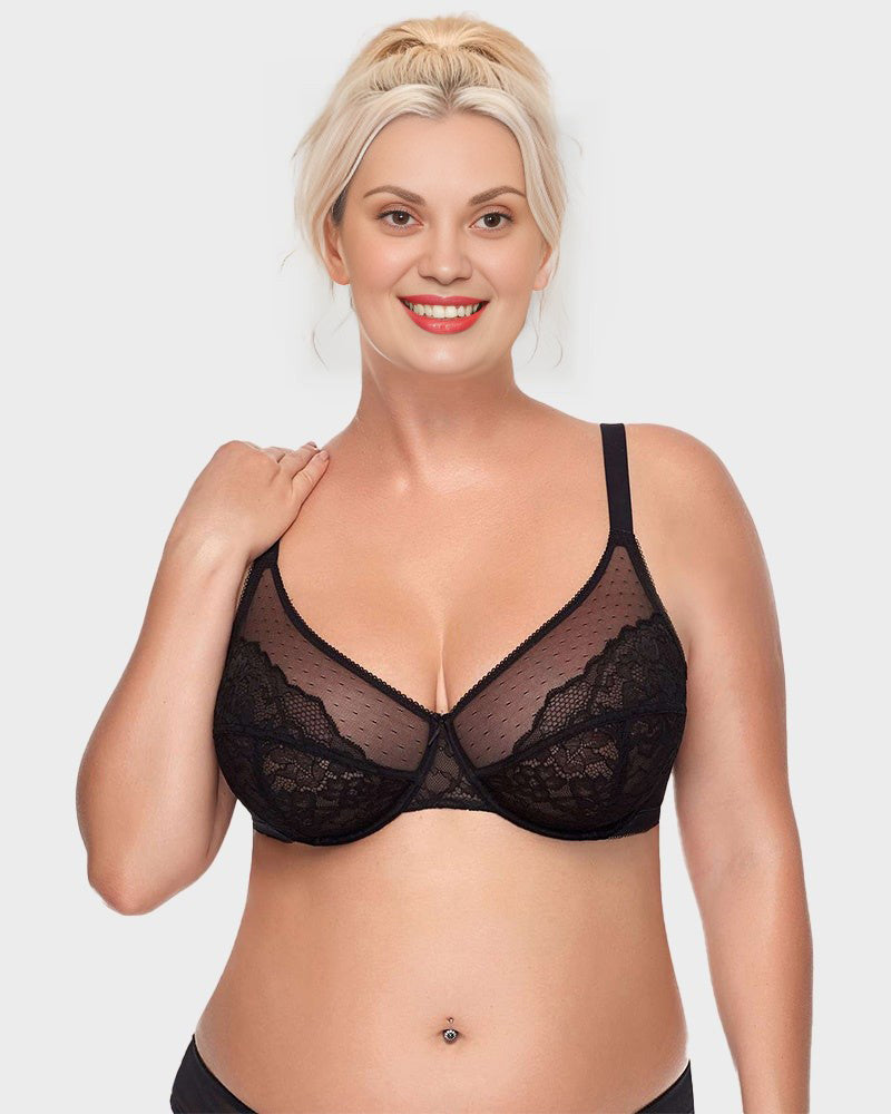 Lace Minimizer Bra - Full Support Comfort