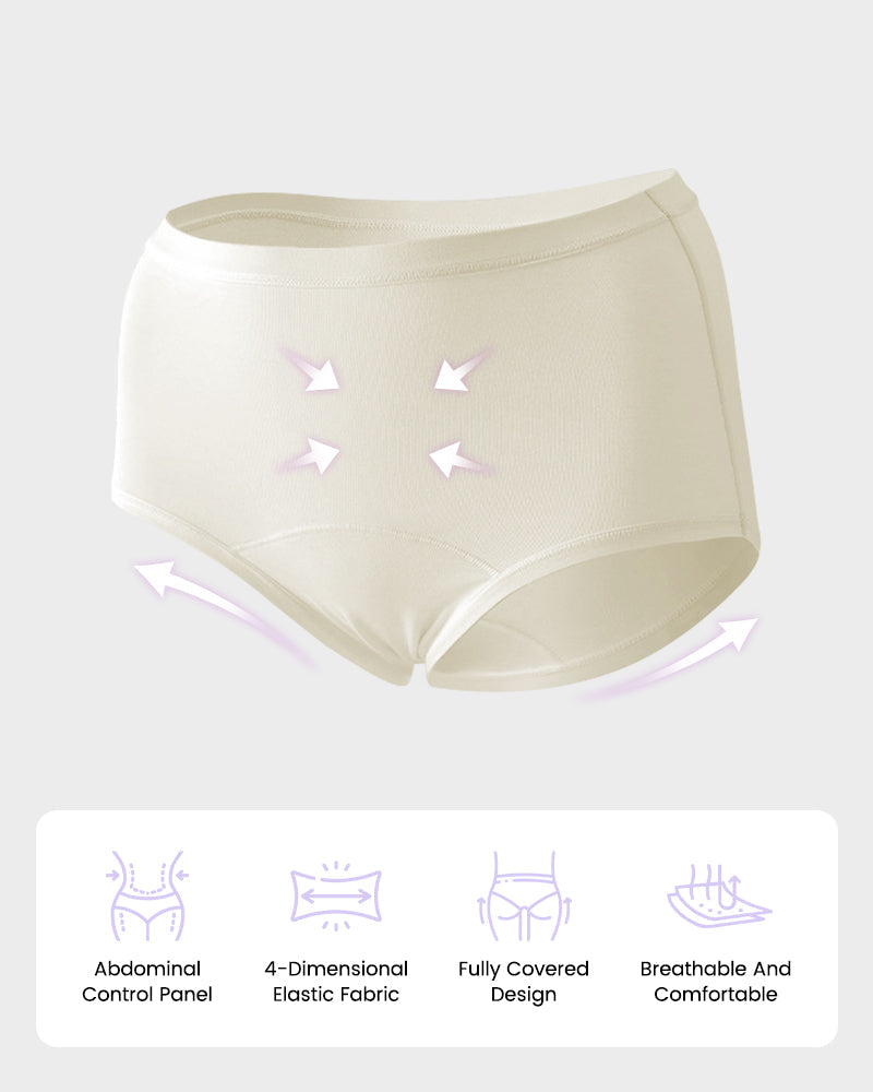Cotton Briefs Set - Comfortable, Antibacterial, High-Waist