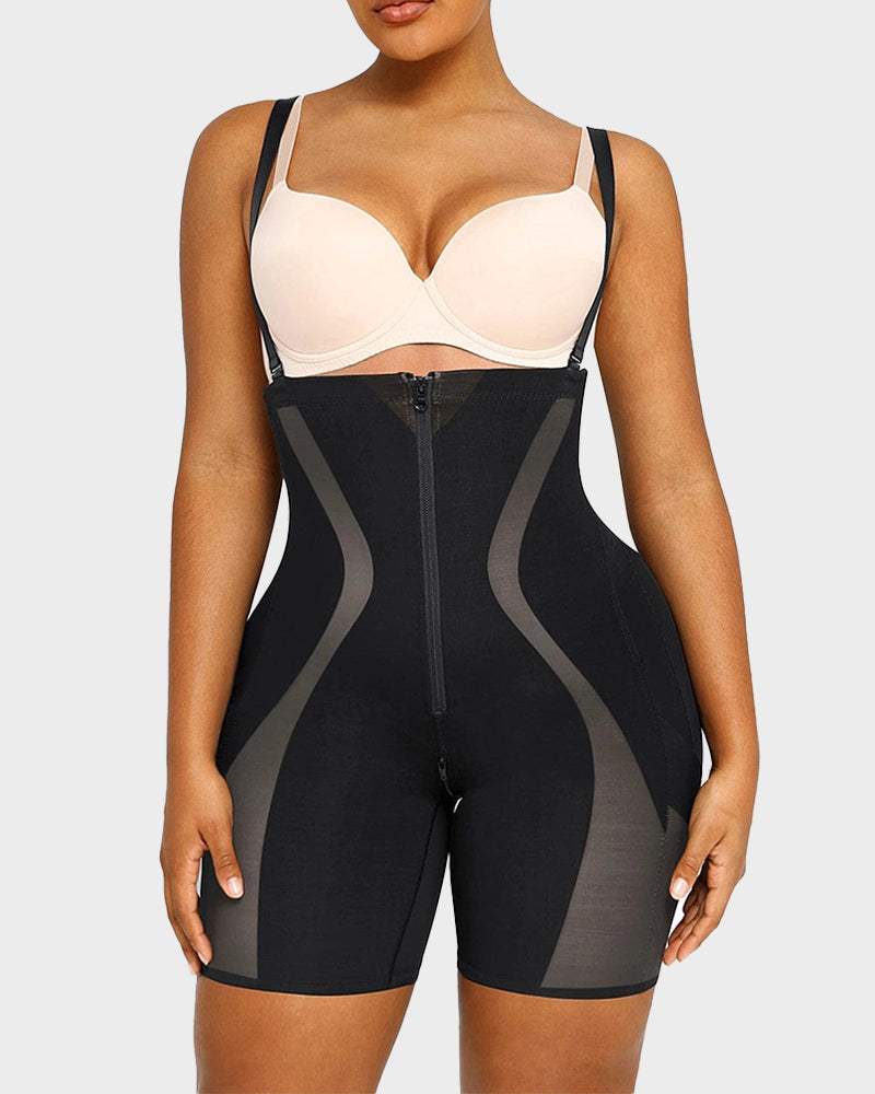 High-Waist Sculpting - Zippered Support