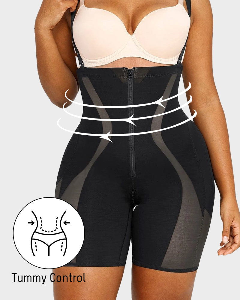 High-Waist Sculpting - Zippered Support