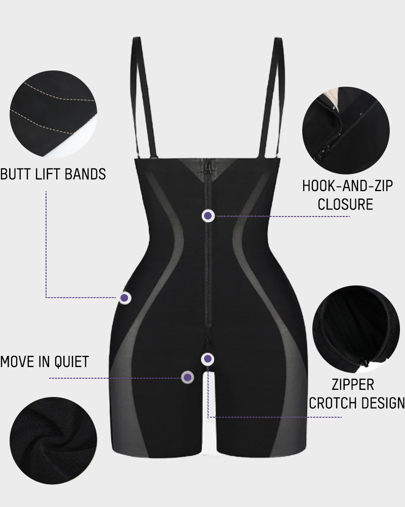 High-Waist Sculpting - Zippered Support