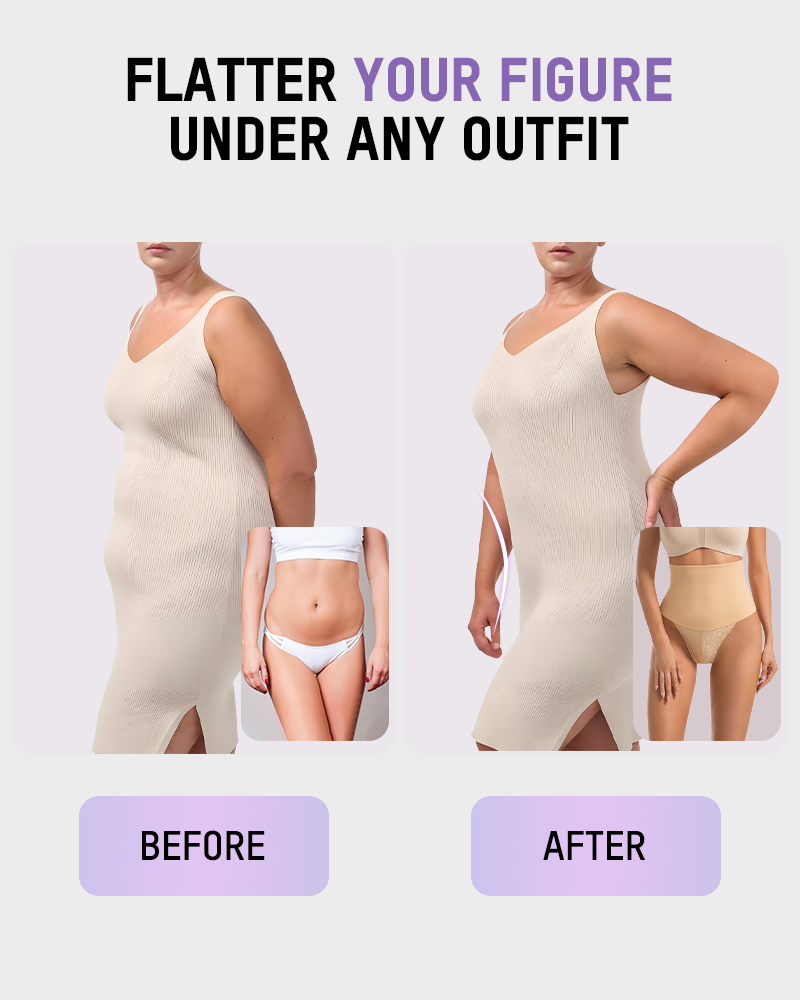 Lace Sculpt Thong - Seamless Shapewear Duo