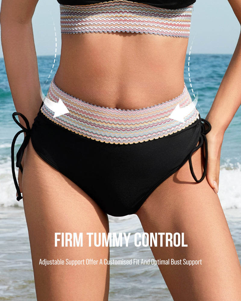 Color Block Bikini - Tummy Control Style