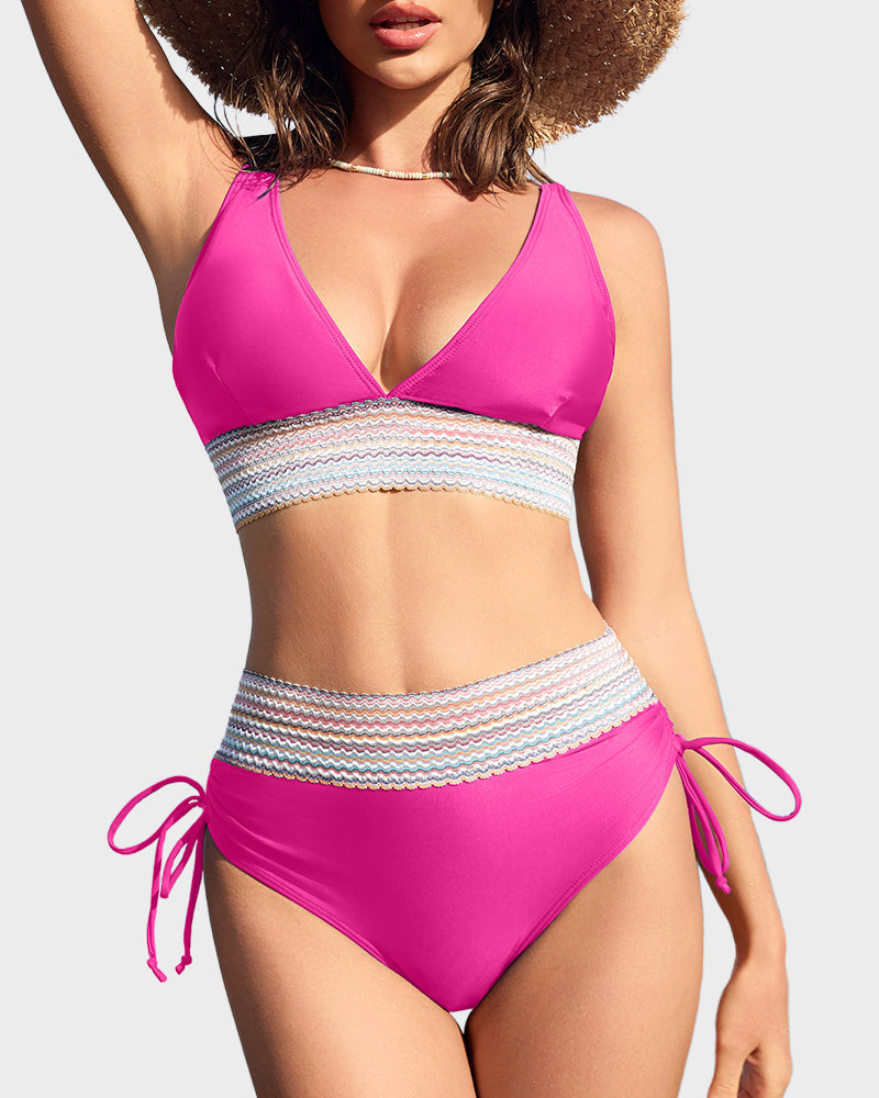 Color Block Bikini - Tummy Control Style