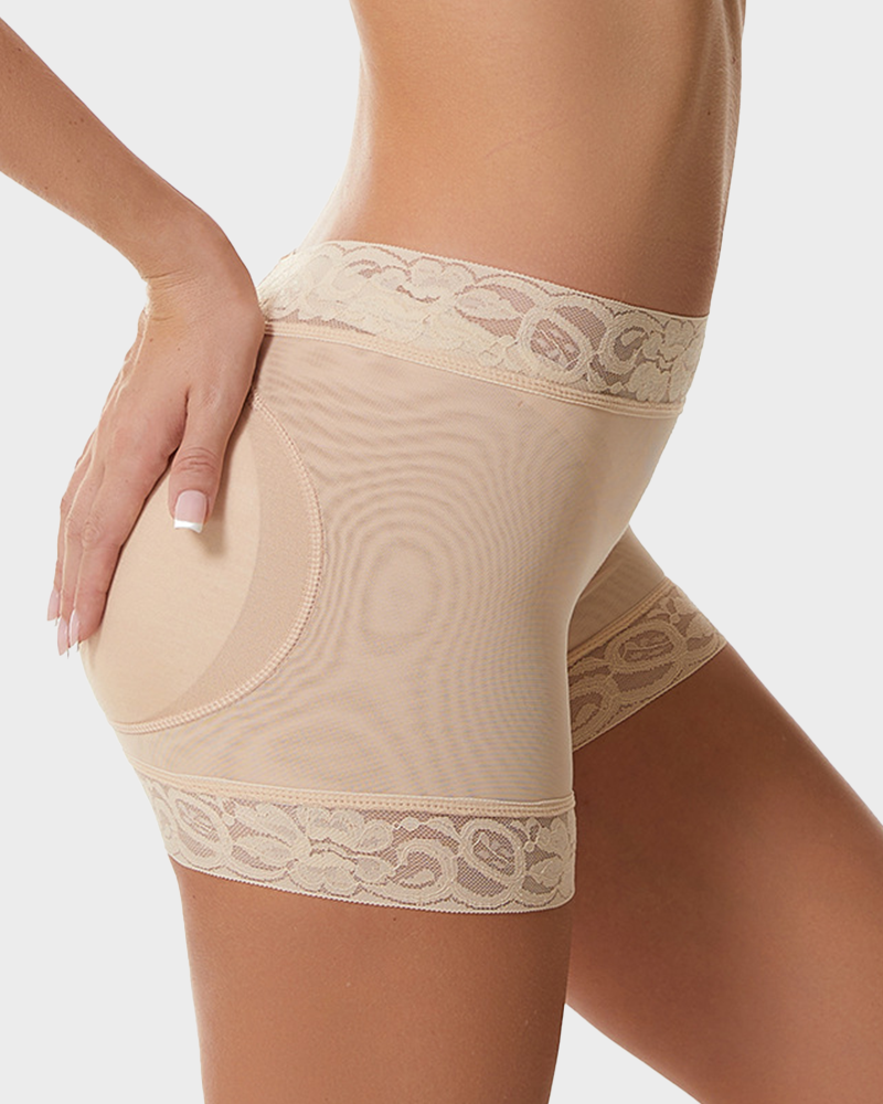 Lace Shapewear Shorts - Smooth, High-Waisted