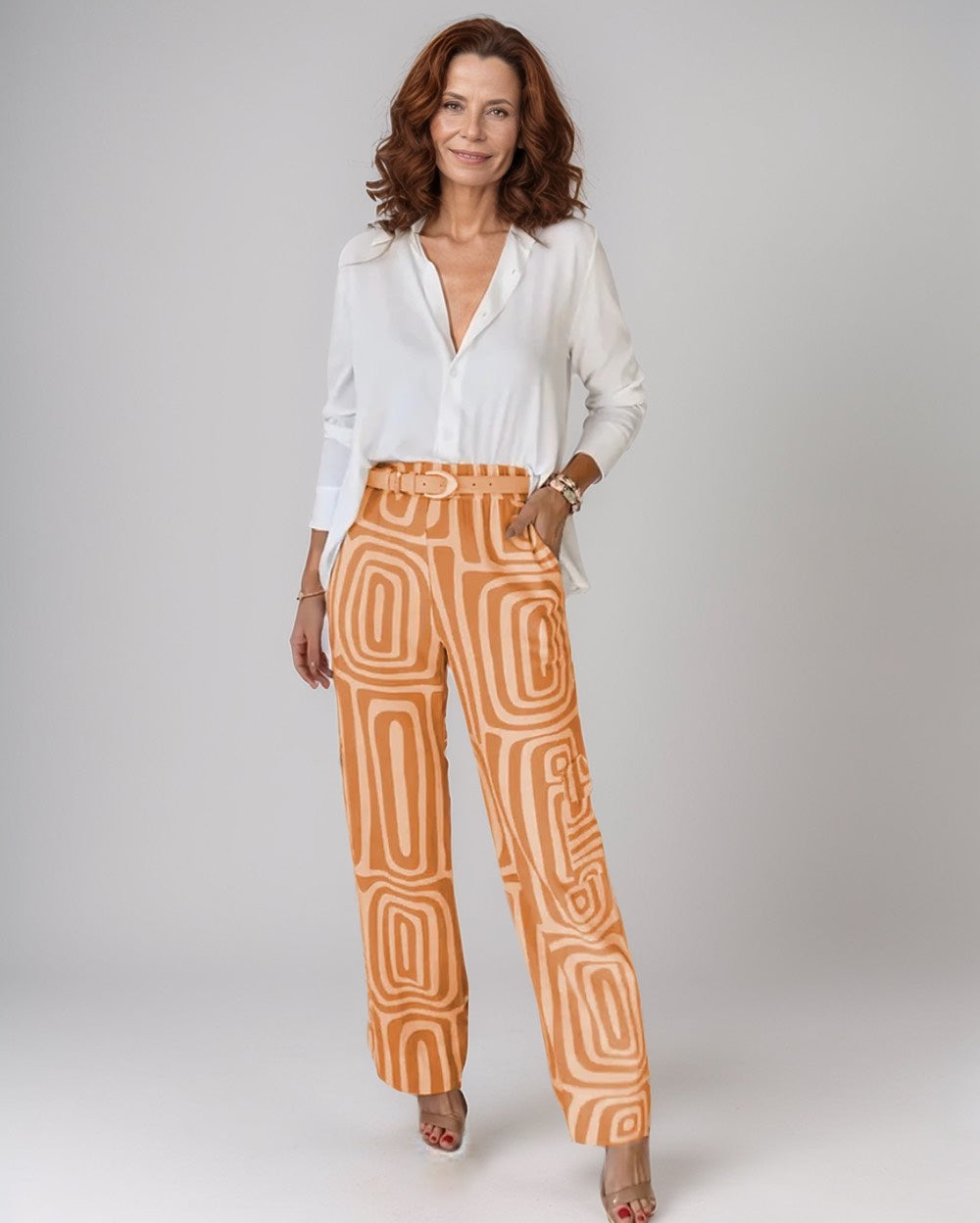 Women's Summer Trendy Set – Blouse & Trousers