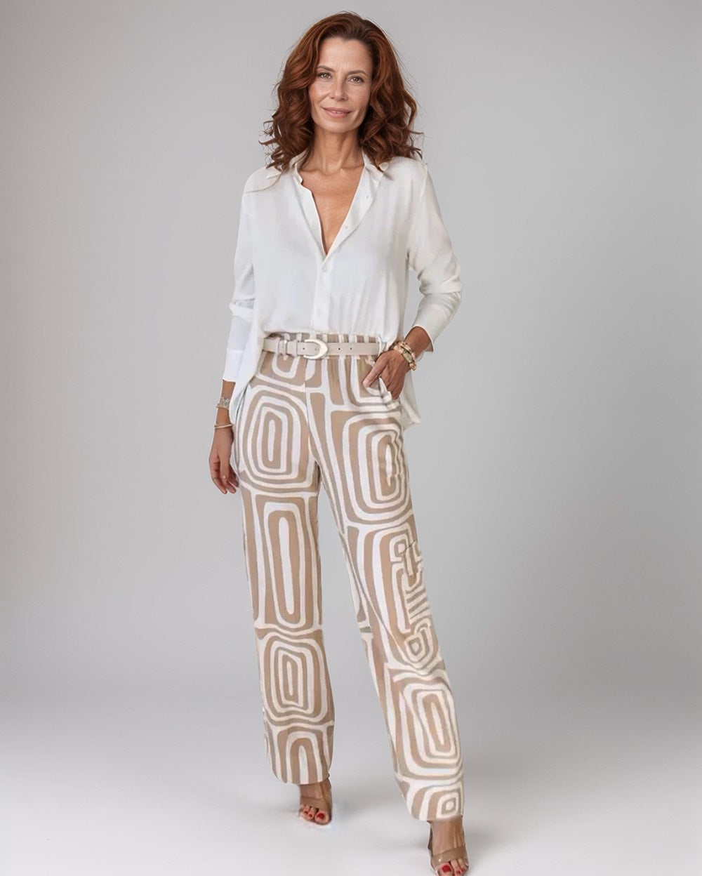 Women's Summer Trendy Set – Blouse & Trousers