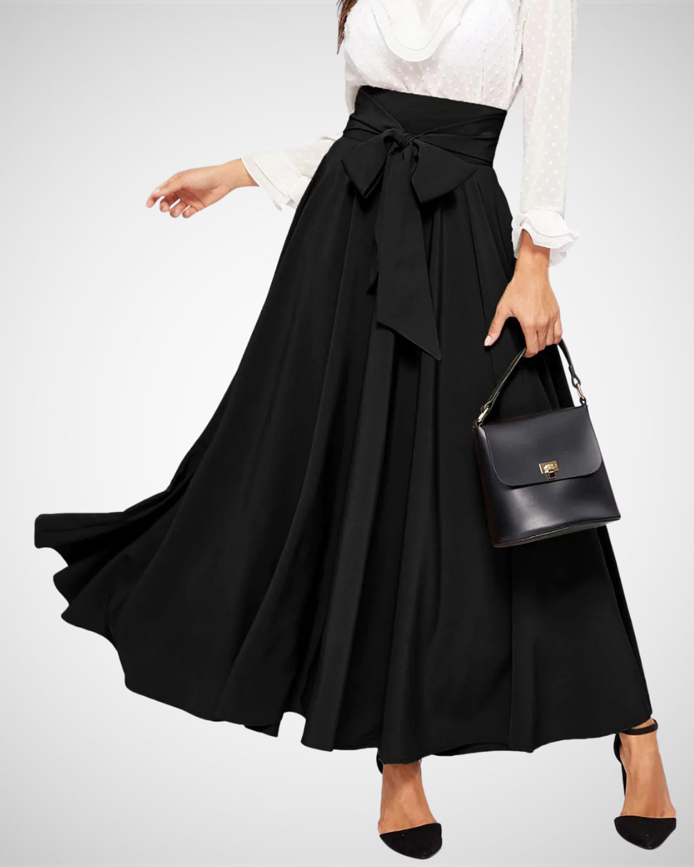 Women's Summer Elegant Semi-Formal High-Waisted Maxi Skirt