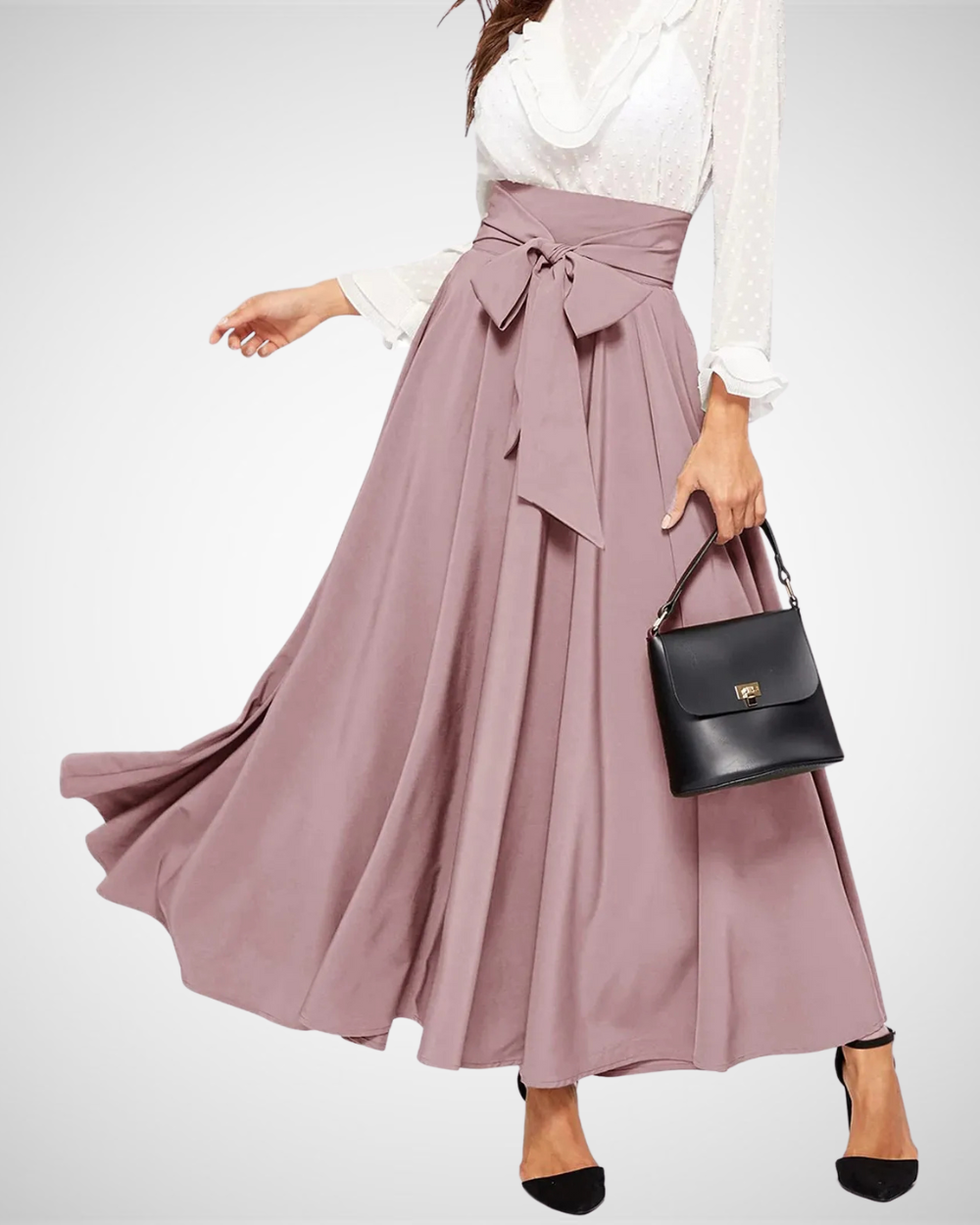 Women's Summer Elegant Semi-Formal High-Waisted Maxi Skirt