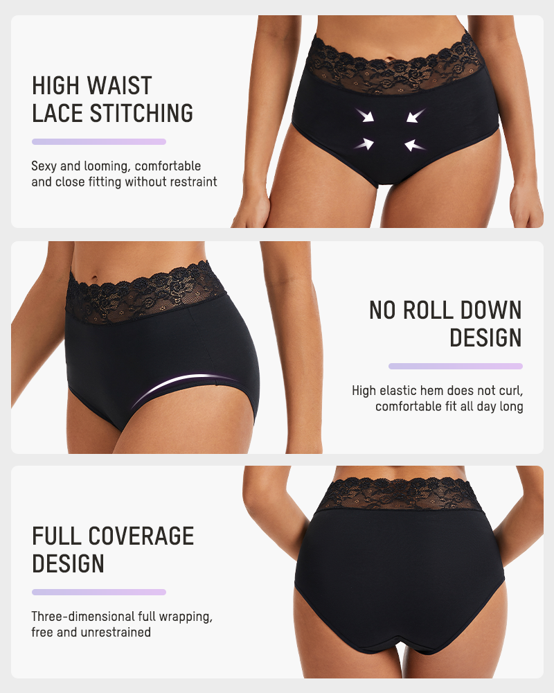 Lace Hipster Panties - Soft, Stylish, Comfortable