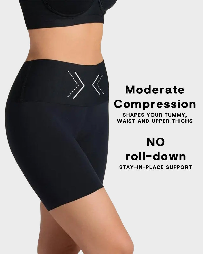 Slimming Yoga Shorts - Lightweight, High-Waist