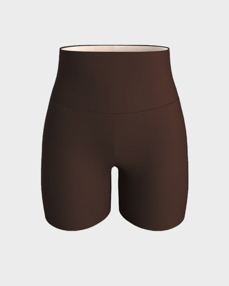 Slimming Yoga Shorts - Lightweight, High-Waist