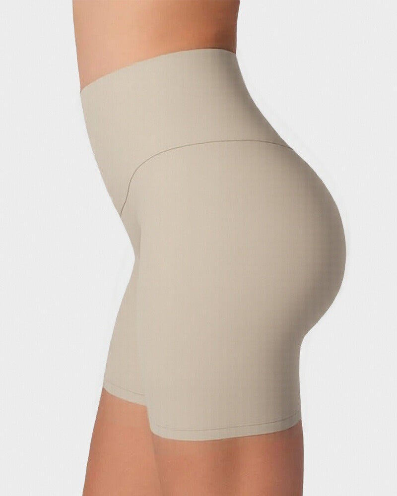 Slimming Yoga Shorts - Lightweight, High-Waist