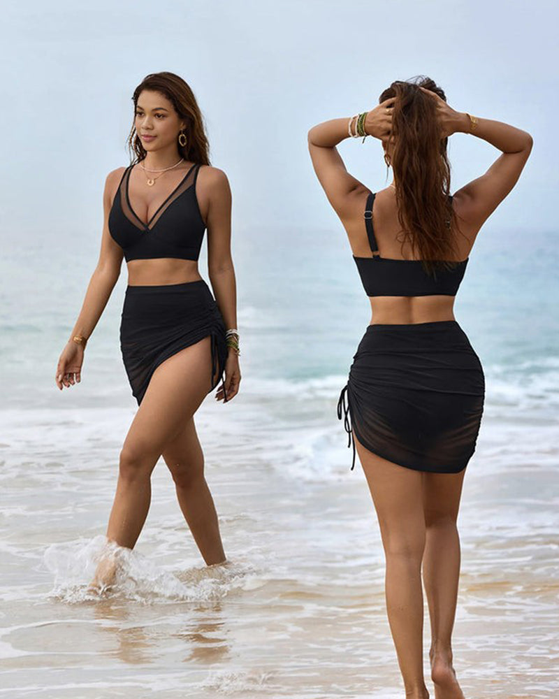 Mesh Bikini Set, Tummy Control