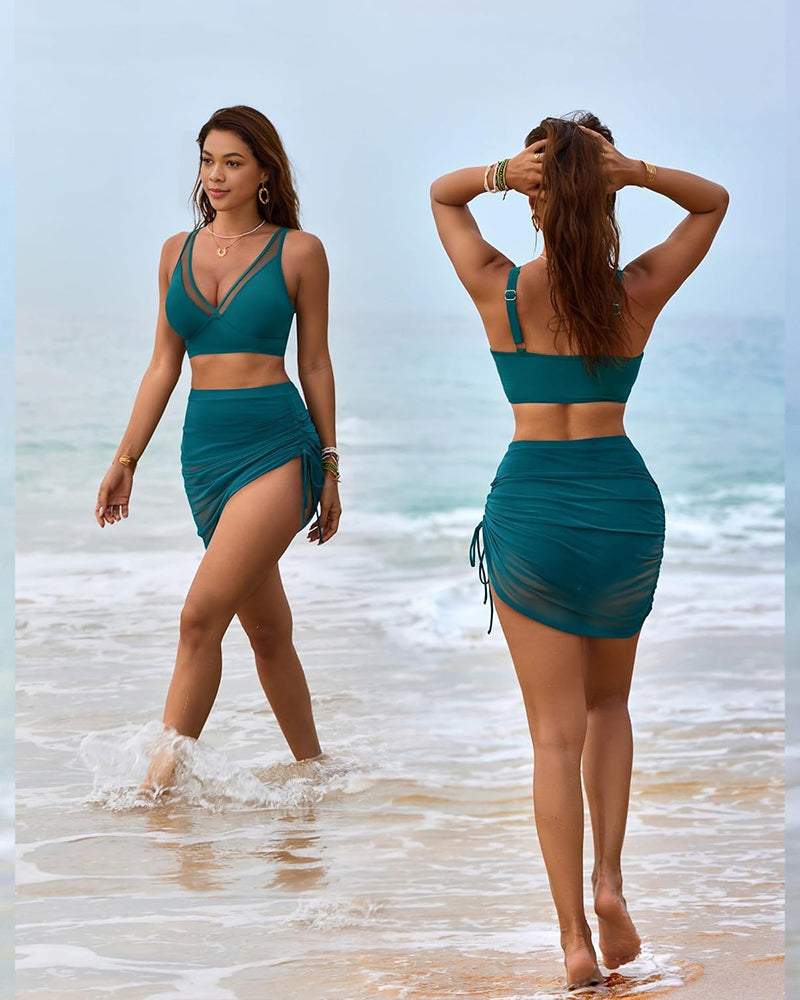 Mesh Bikini Set, Tummy Control