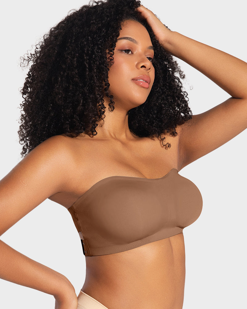 Crossover Bandeau Bra - Non-Slip Comfort