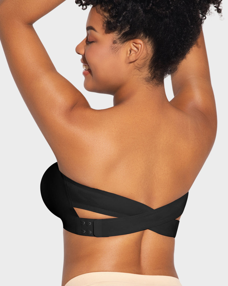 Crossover Bandeau Bra - Non-Slip Comfort
