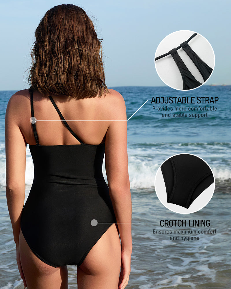 One Shoulder Swimsuit - Stylish Beachwear Essential