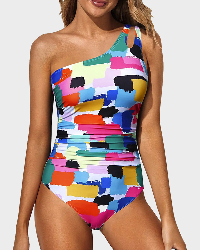 One Shoulder Swimsuit - Stylish Beachwear Essential