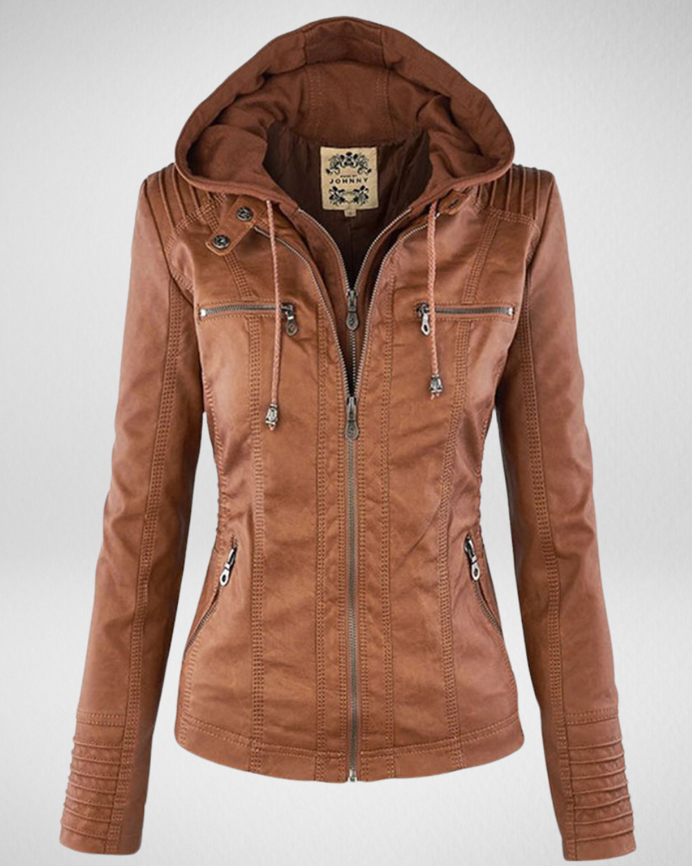 Women's Summer Casual Jacket in PU Leather Look